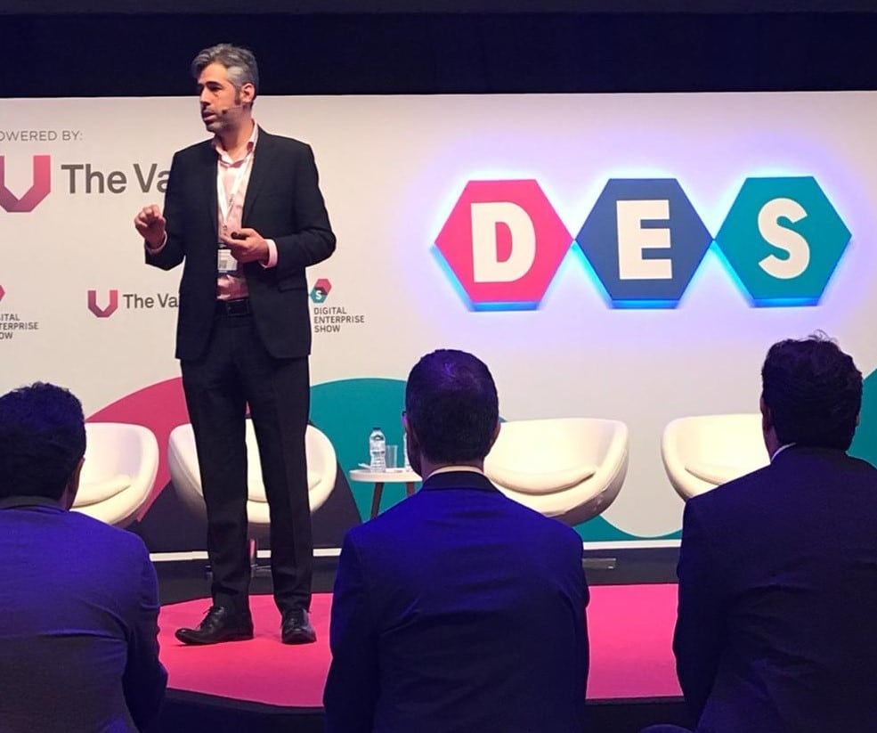 Nino Carvalho em palestra no DES-Madrid 2019