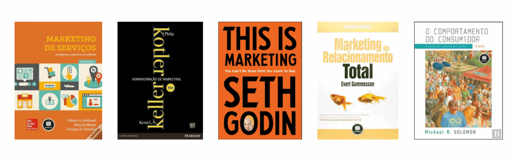 Capas dos 5 Livros Essenciais de Marketing - Nino Carvalho Capas dos 5 Livros Essenciais de Marketing - Nino Carvalho